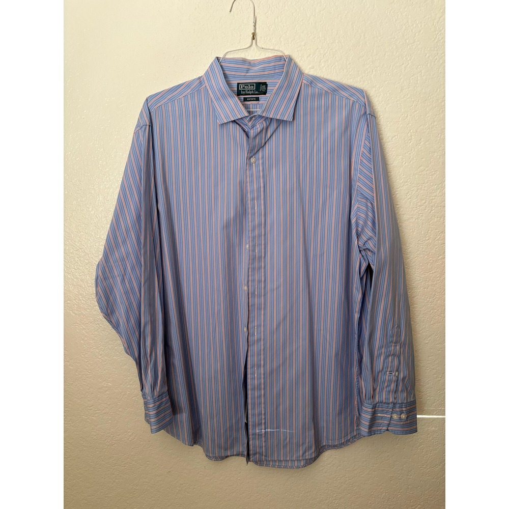 Polo Ralph Lauren Estate Button Down Collared Shirt Preppy Career Office Classic
